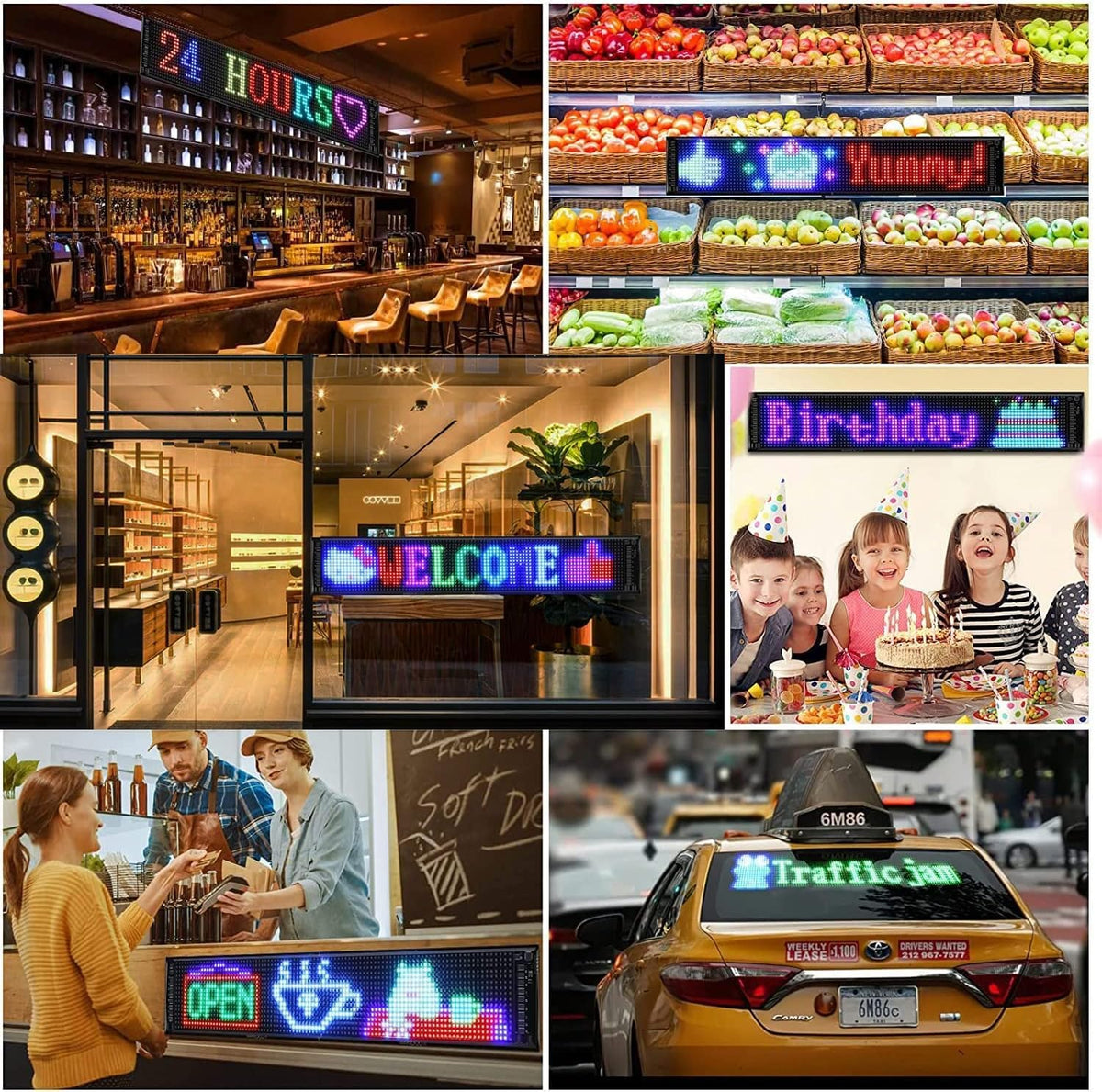 Led Animation Sign LED Sign for Business Programmable FPCB Flexible Matrix Panel Animatio ...
