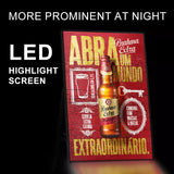 Load image into Gallery viewer, Floor-standing Display Vertical Poster &#39;A&#39; Board Advertising Light Box Sign for Shops