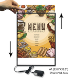 Load image into Gallery viewer, A1（24&quot;X34&quot;） Ultra-Thin LED Light Box Sign Black