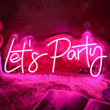 Load image into Gallery viewer, Let&#39;s Party Neon Sign